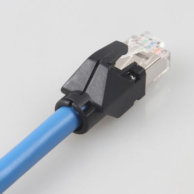 Câble Ethernet de Cat6a S/FTP 6 pieds de RJ45 de réseau de corde de correction d'entrave industrielle de câble à chaînes de réseau